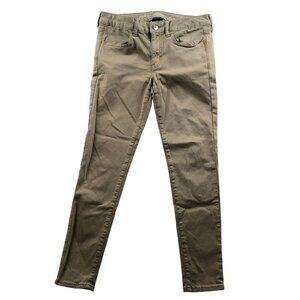 American Eagle Outfitters Womens Jeans Size 8 Skinny Jeggings Stretch Casual Tan